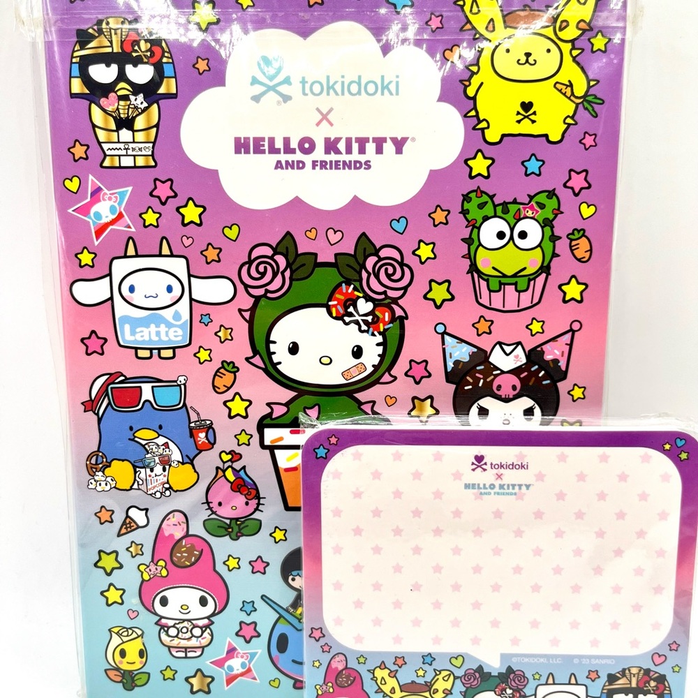 Tokidoki x Hello Kitty and Friends Notebook with Memo Pad B
